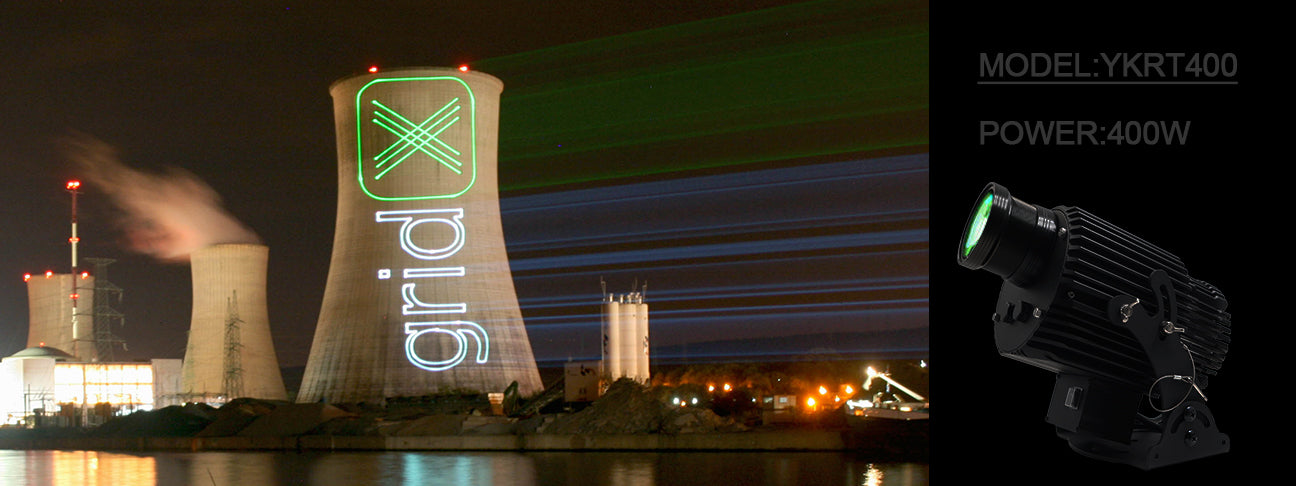 Projection light designed for lighting up outdoor events and spaces