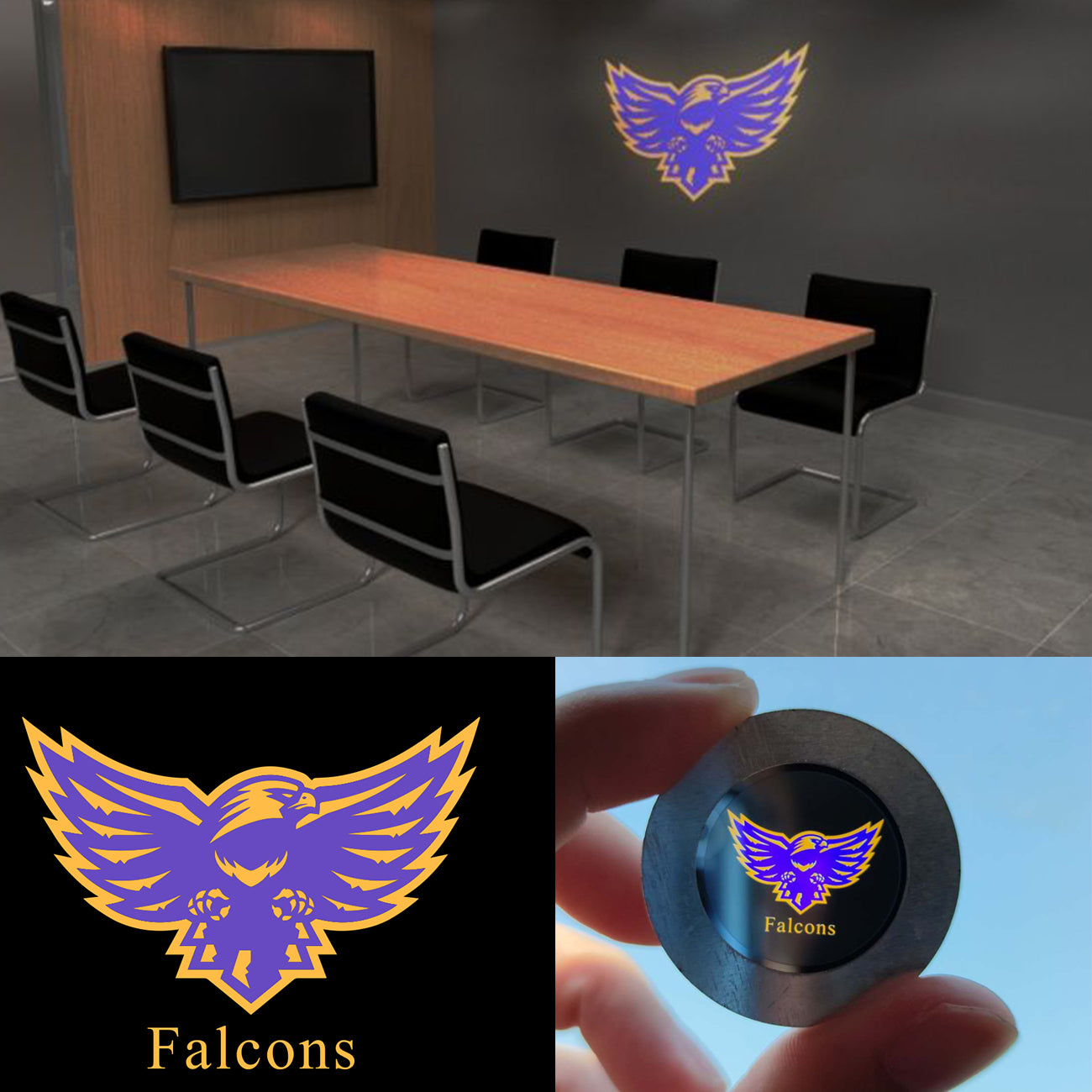 Indoor 15W projector light displaying clear and vibrant images